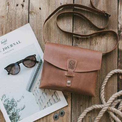 Hand-made Crossbody Leather Purse